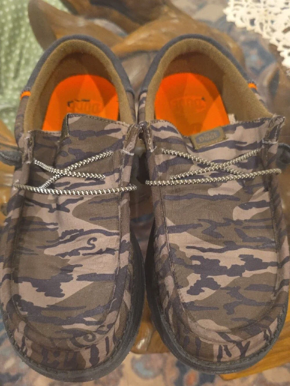 Hey Dude Brown Camo Slip-On Loafers